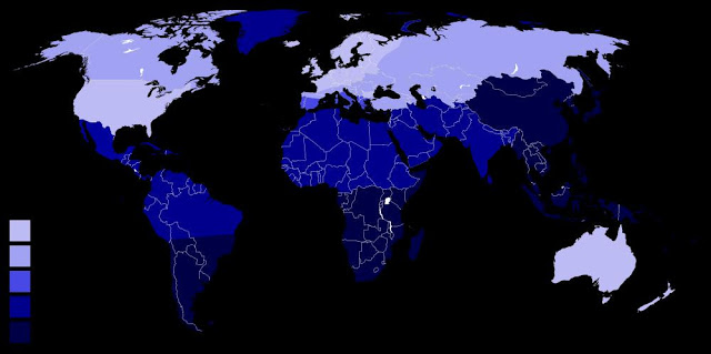 Районите в света с най-голям недостиг на лактоза сред населението